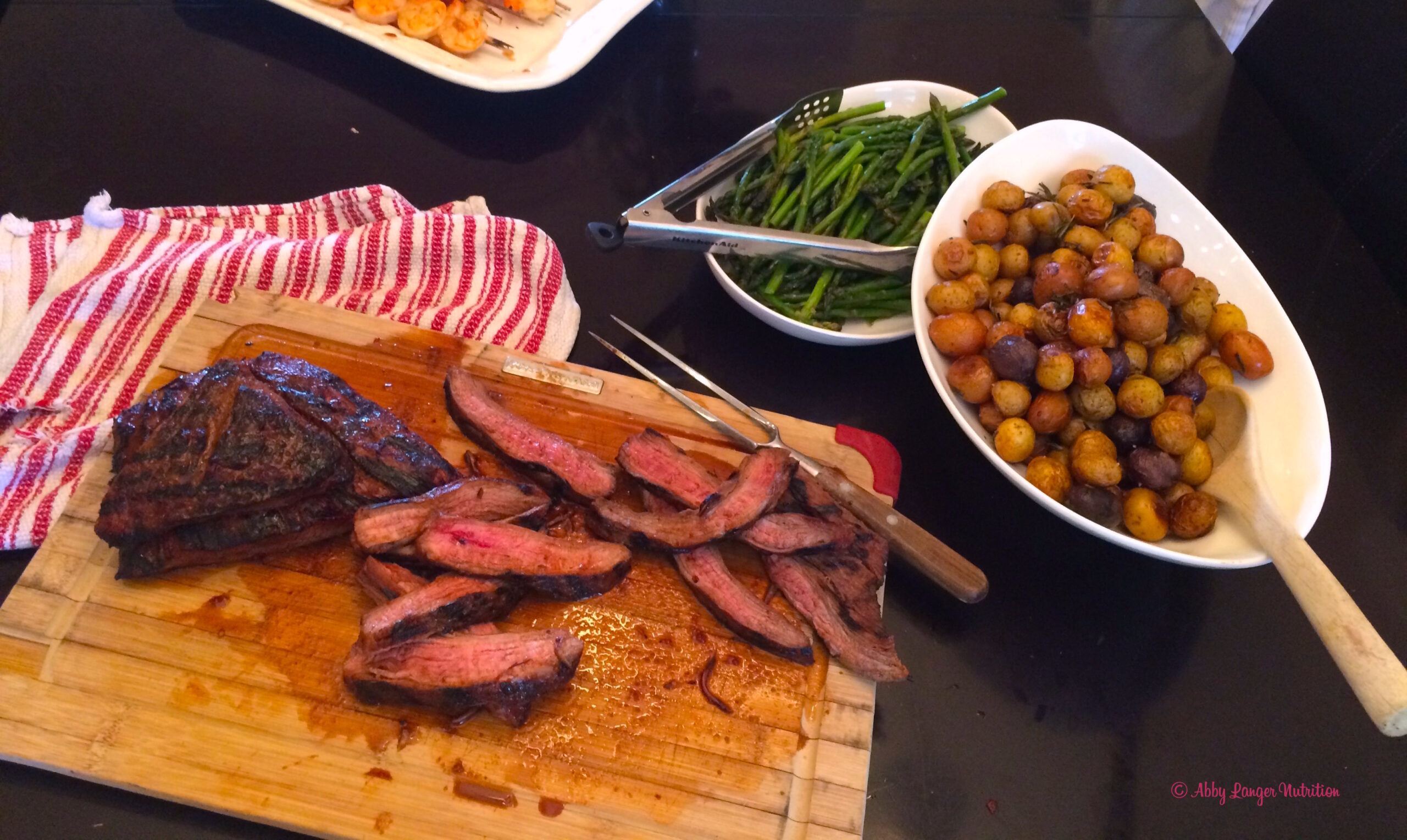 steak on table Abby Langer