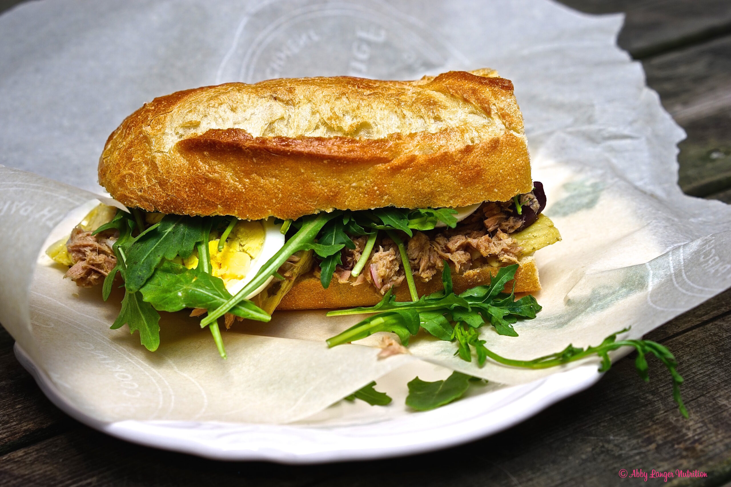 The Pan Bagnat - A Nicoise Salad on a Sandwich
