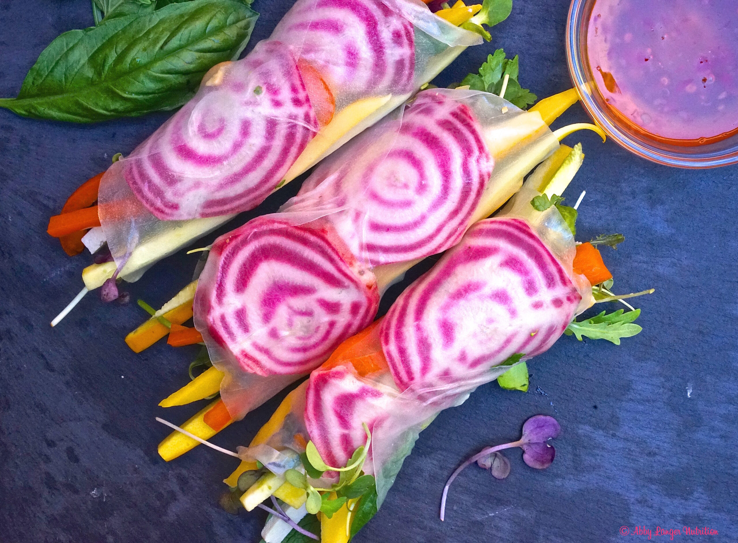(No Cook Meal) Raw Thai Summer Rolls with Tofu