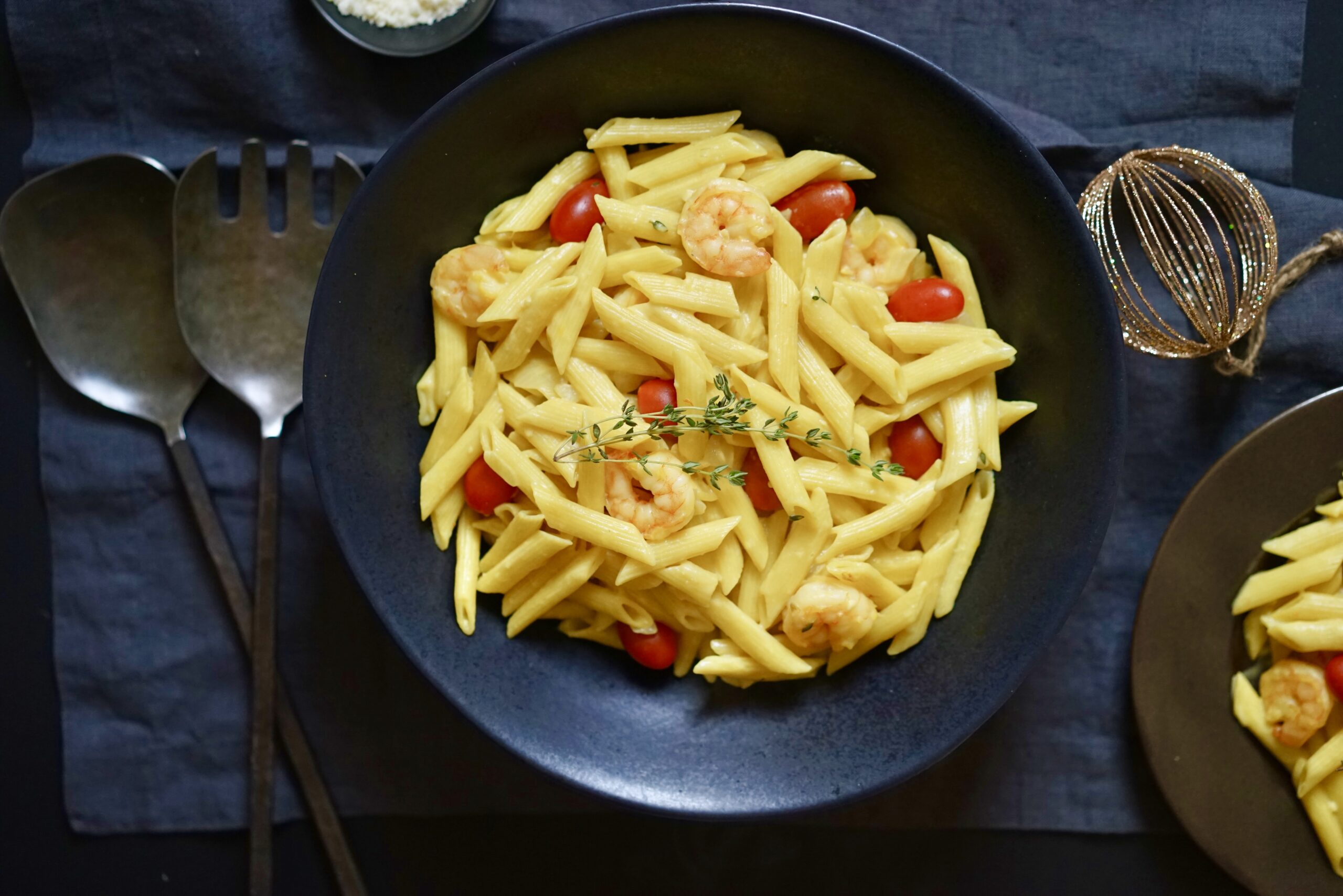 Holiday One-Pot Pasta With Shrimp and Creamy Saffron Sauce