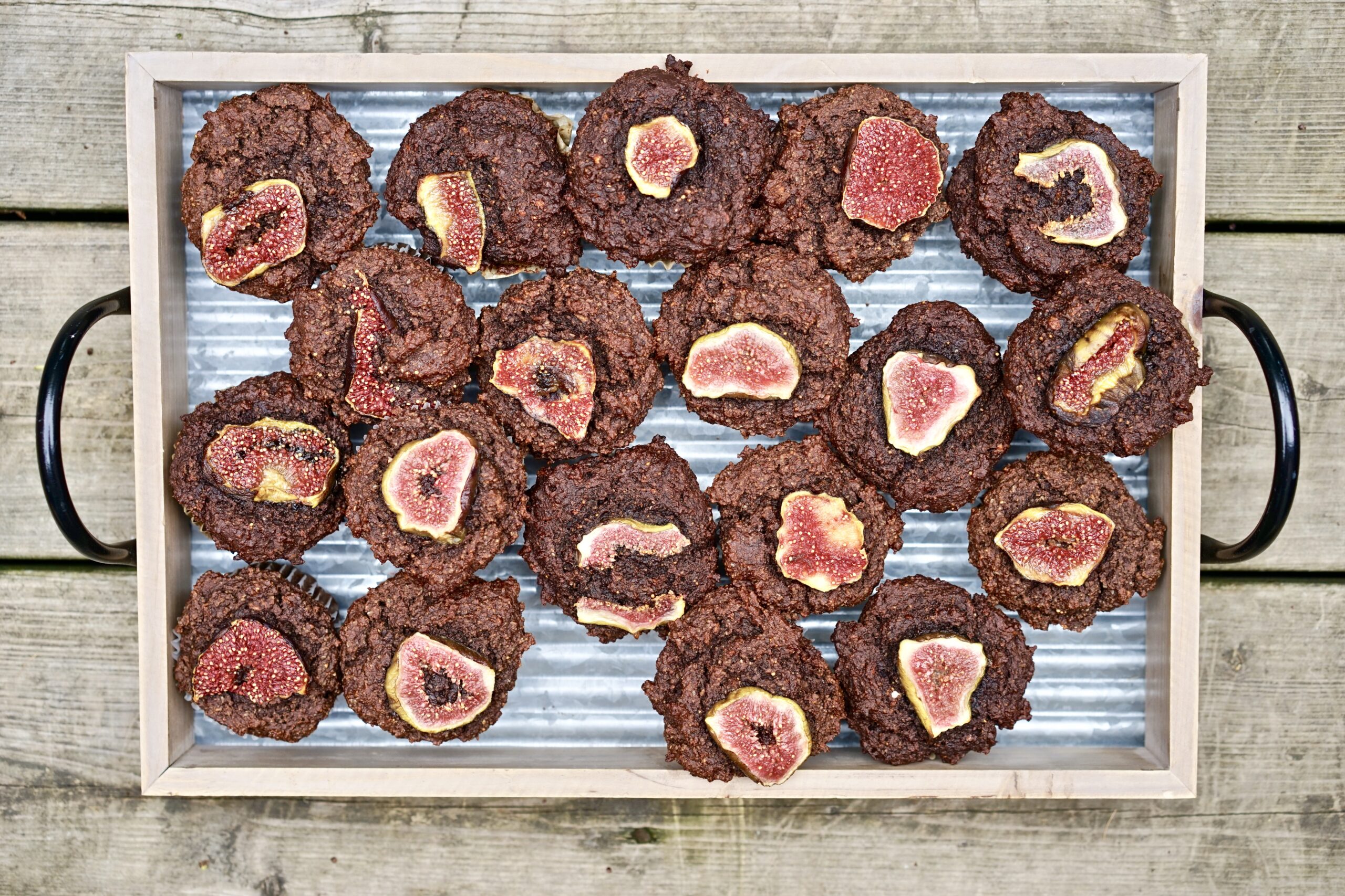 Protein-Packed Chocolate Fig Breakfast Muffins