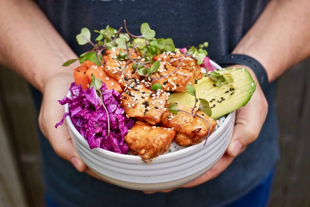 salmon poke bowl