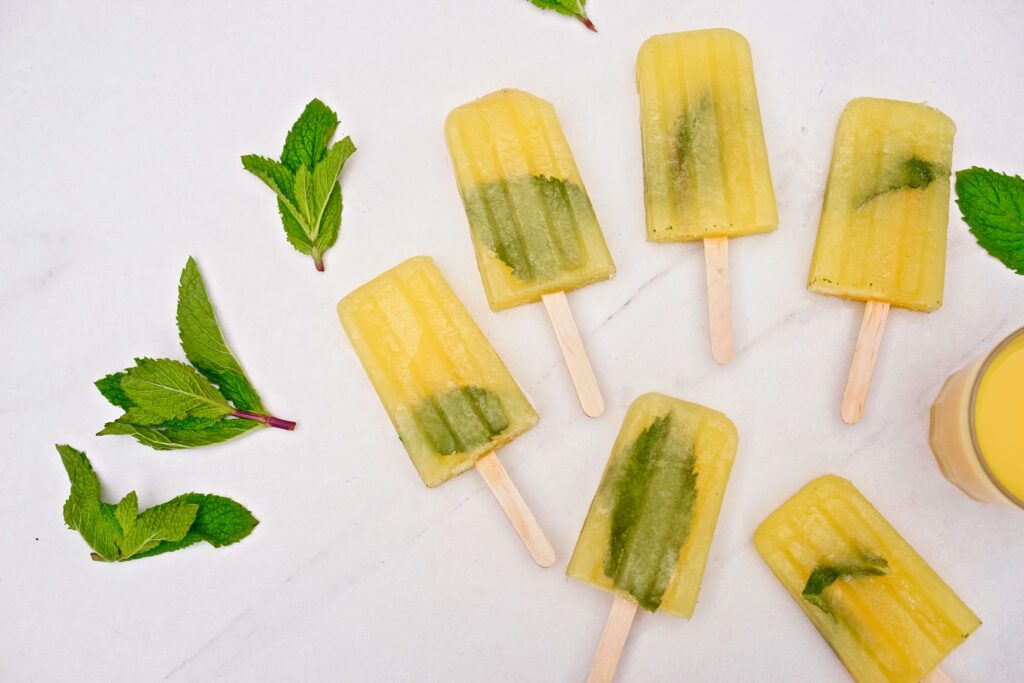 Orange smash popsicles