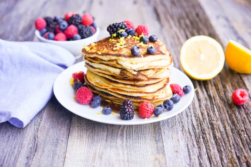lemon ricotta protein pancake recipe