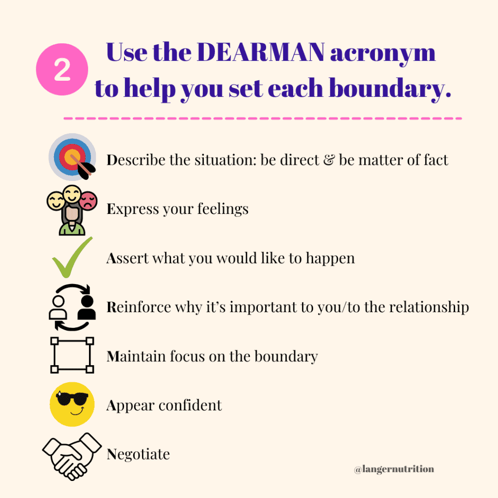 setting boundaries
