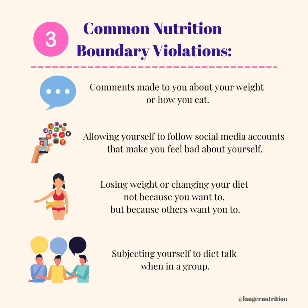 Setting boundaries