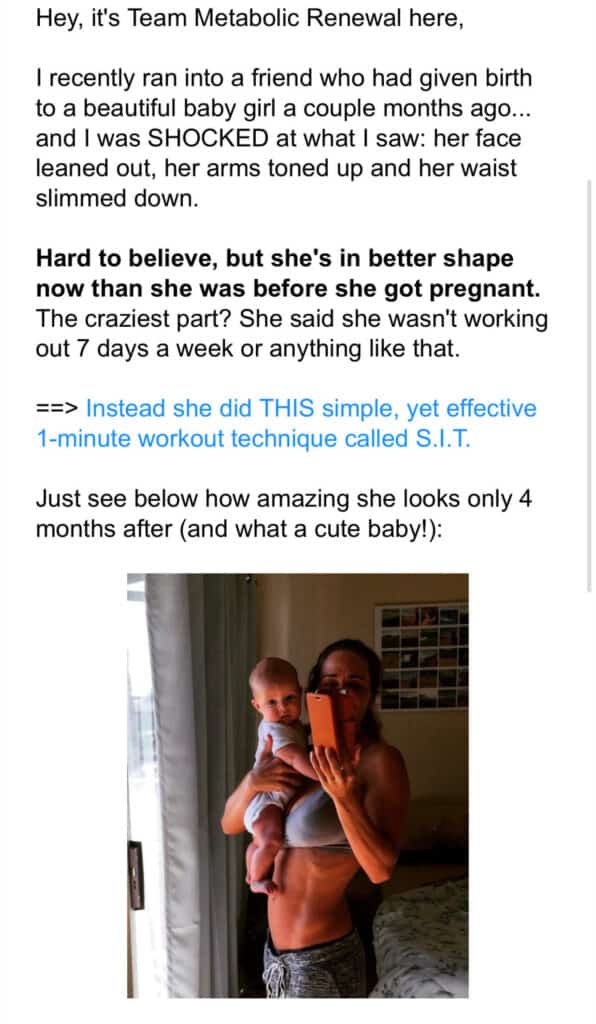 Metabolic renewal diet