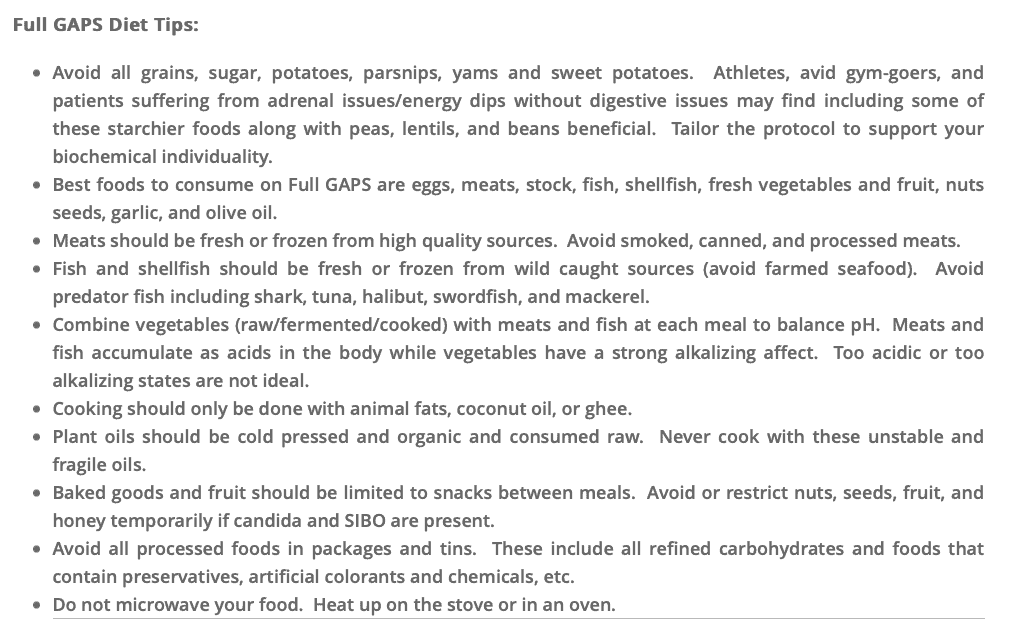gaps diet review