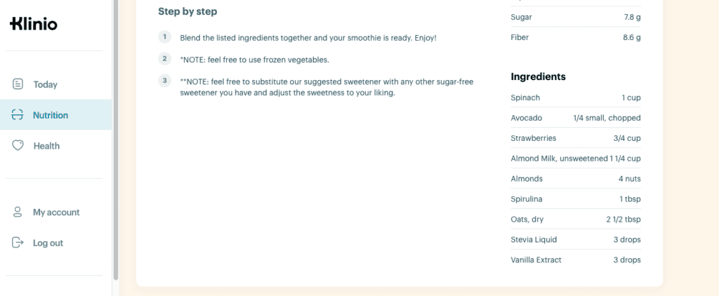 klinio diet reviews