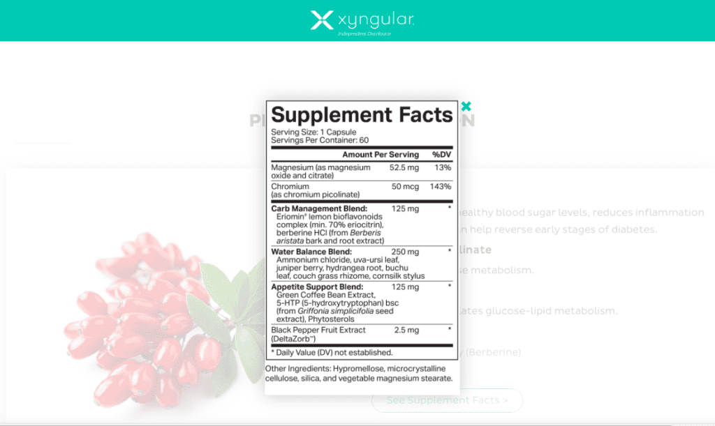 does xyngular glp-x work