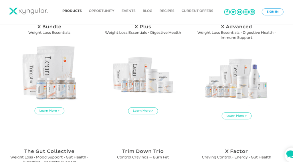 Xyngular weight loss