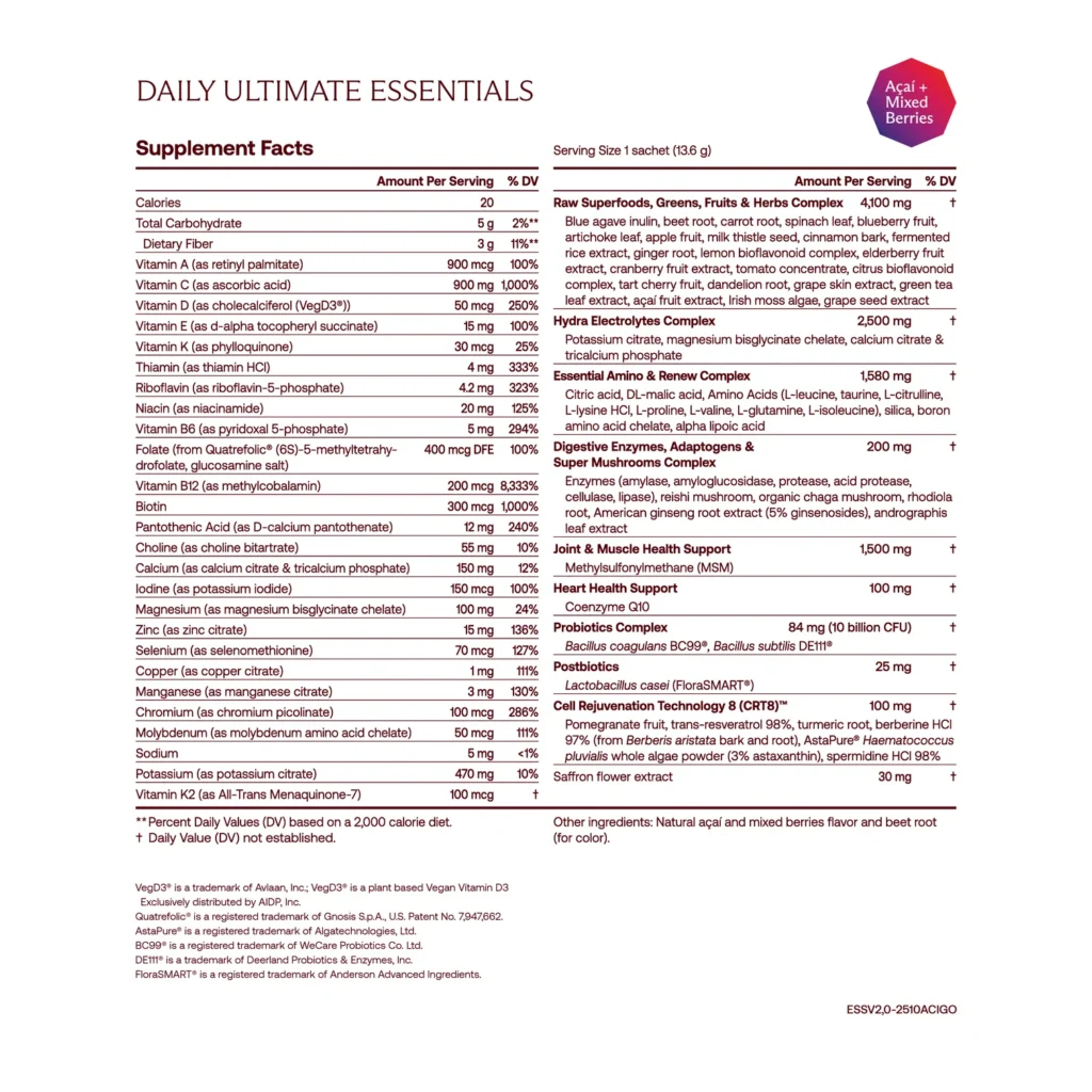 IM8 daily ultimate essentials
